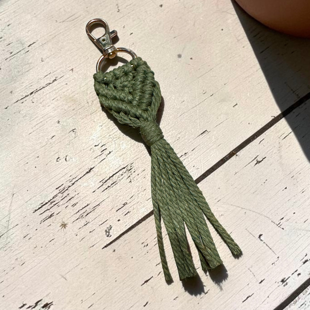 Acorn Tassle - Macrame Keychain