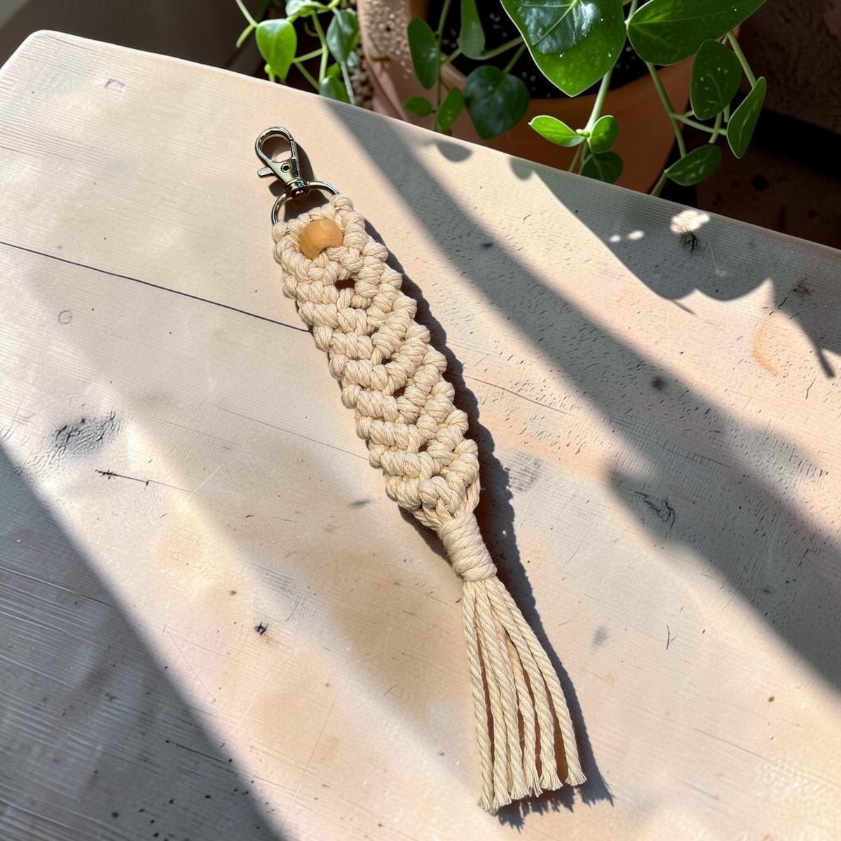 Siren’s Pearl - Macrame Keychain