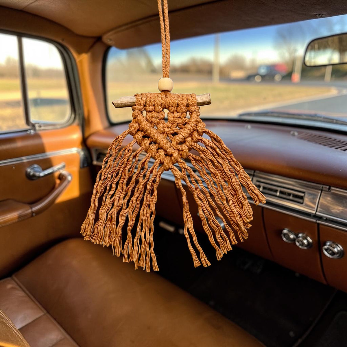 Journey Knot - Macrame Car Charm