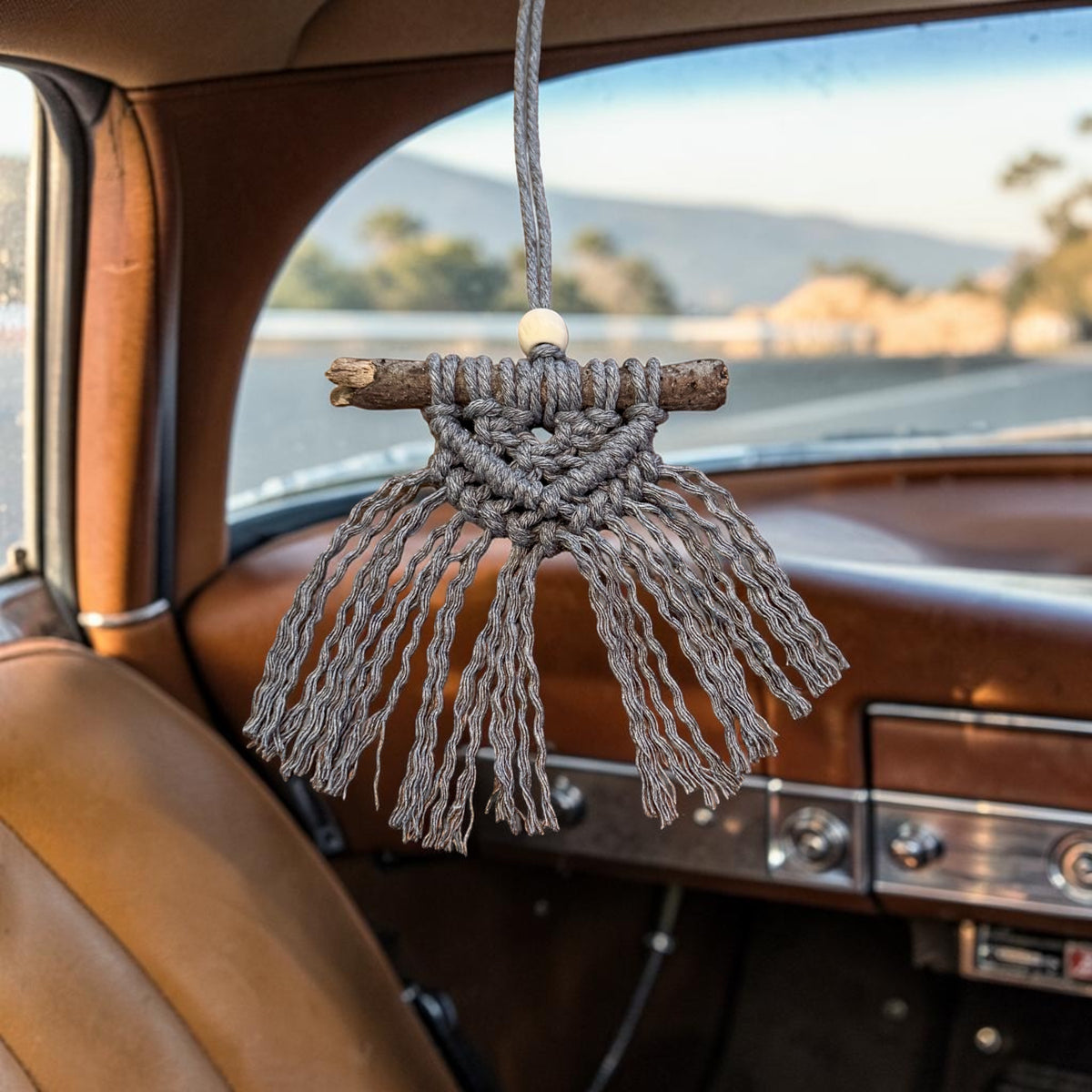 Journey Knot - Macrame Car Charm