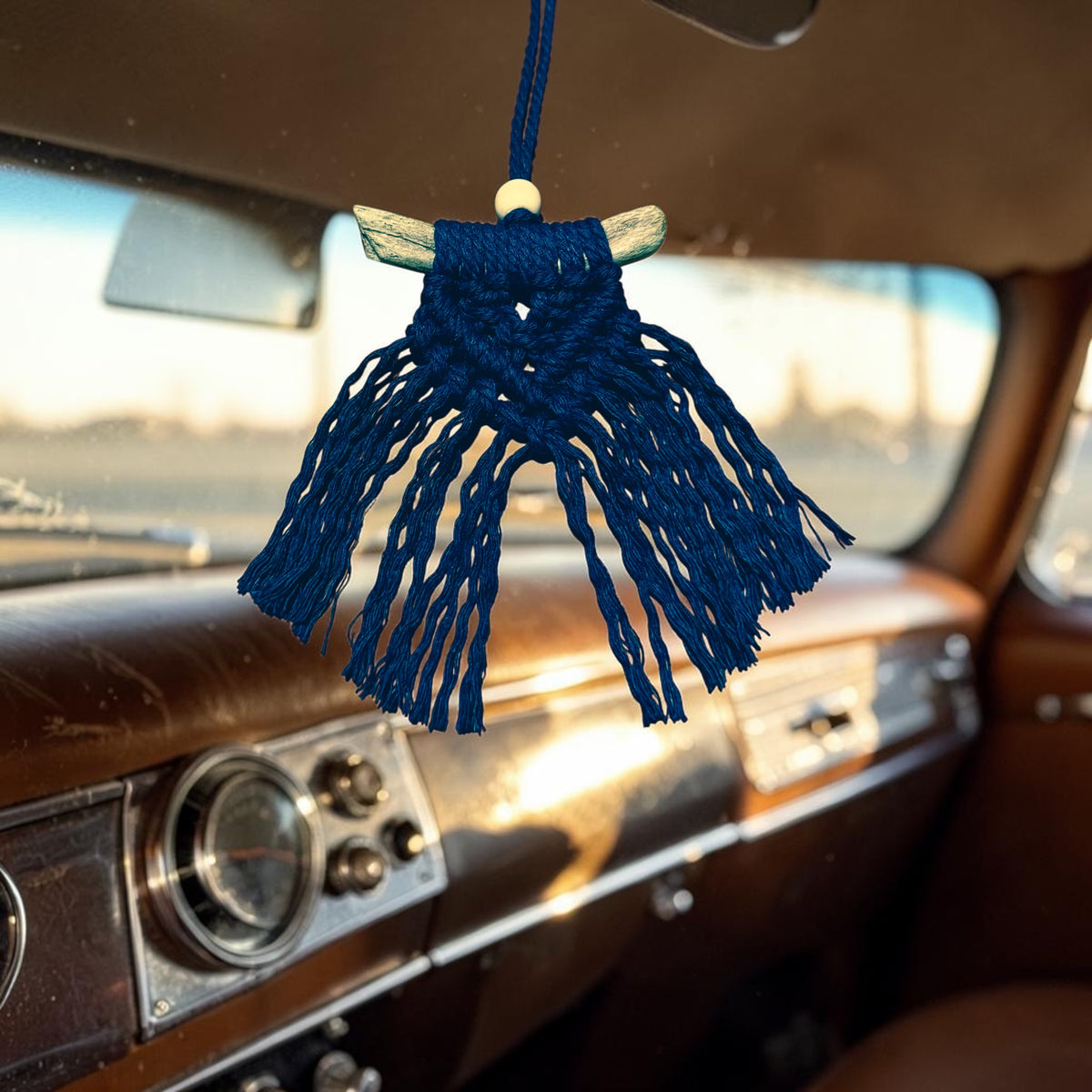 Journey Knot - Macrame Car Charm