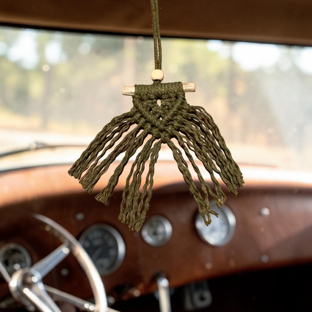 Journey Knot - Macrame Car Charm